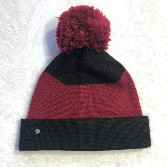 kate spade Accessories - Kate Spade Pompom Knit Toque